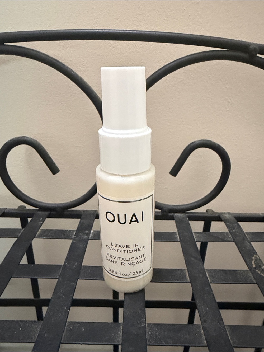 OUAI Leave-In Conditioner — White Bottle with Black Label